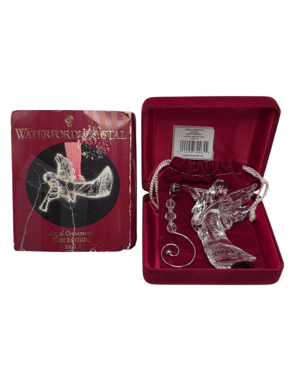 Waterford Crystal 2002 Annual Christmas Ornament 1st Edition Lead Crystal